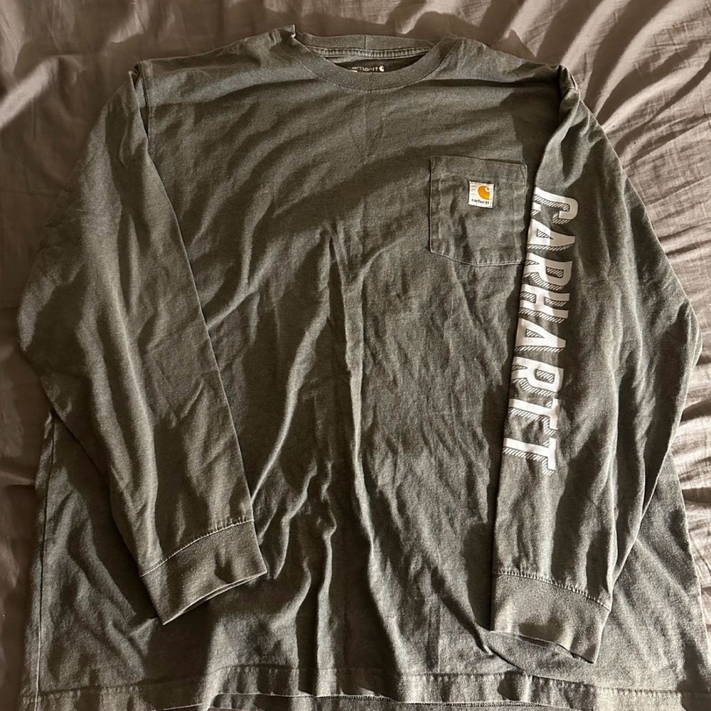 Carhartt Men's Green Long Sleeve Shirt